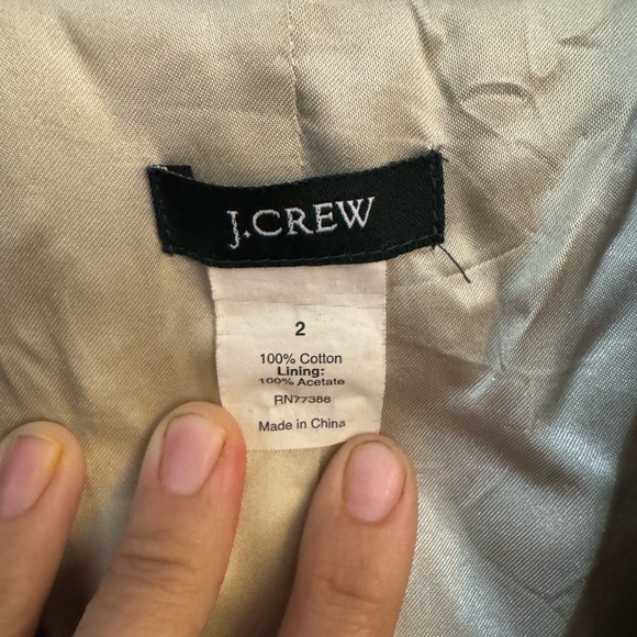 J.CREW NAVY BLUE VELVET BLAZER TAILORED COAT EUC SZ 2 FULLY LINED - Picture 2 of 10